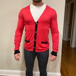 MARC JACOBS MENS FITTED CARDIGAN SIZE L LIKE NEW